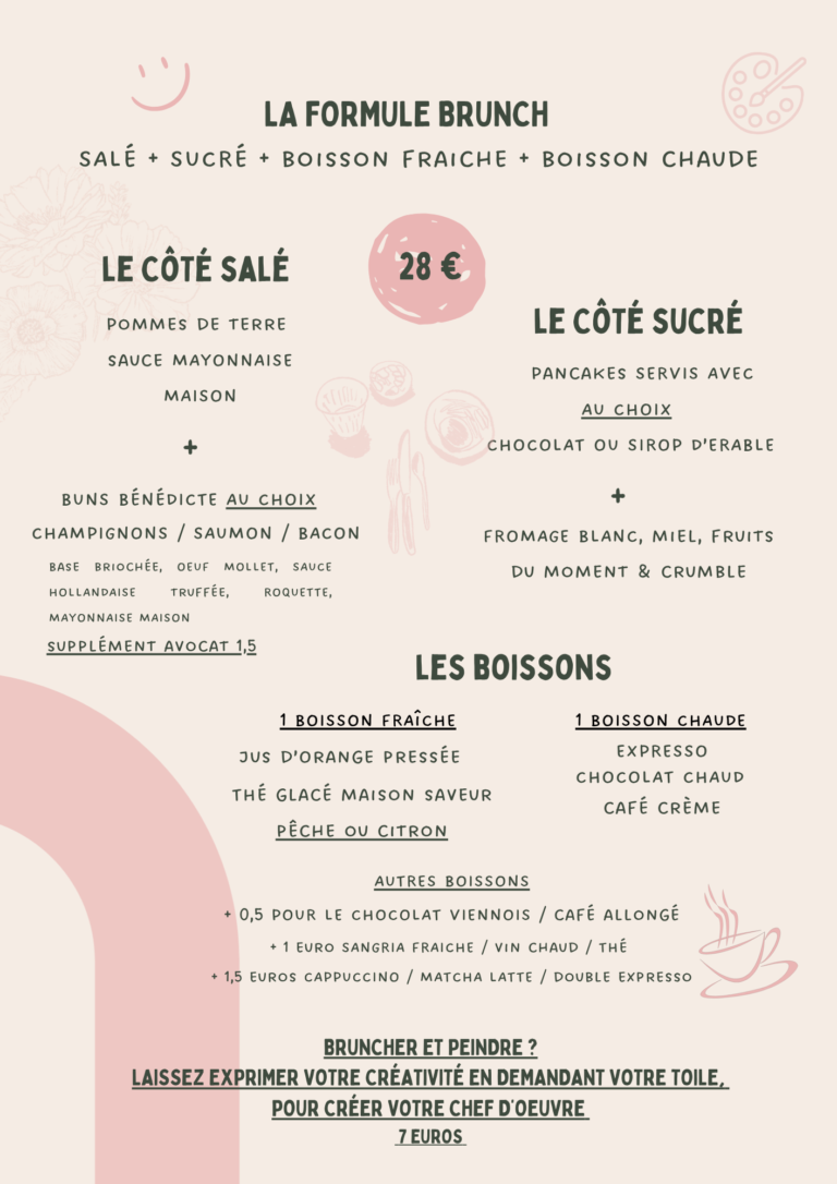 MENU BRUNCH - PETIT DEJ 300126